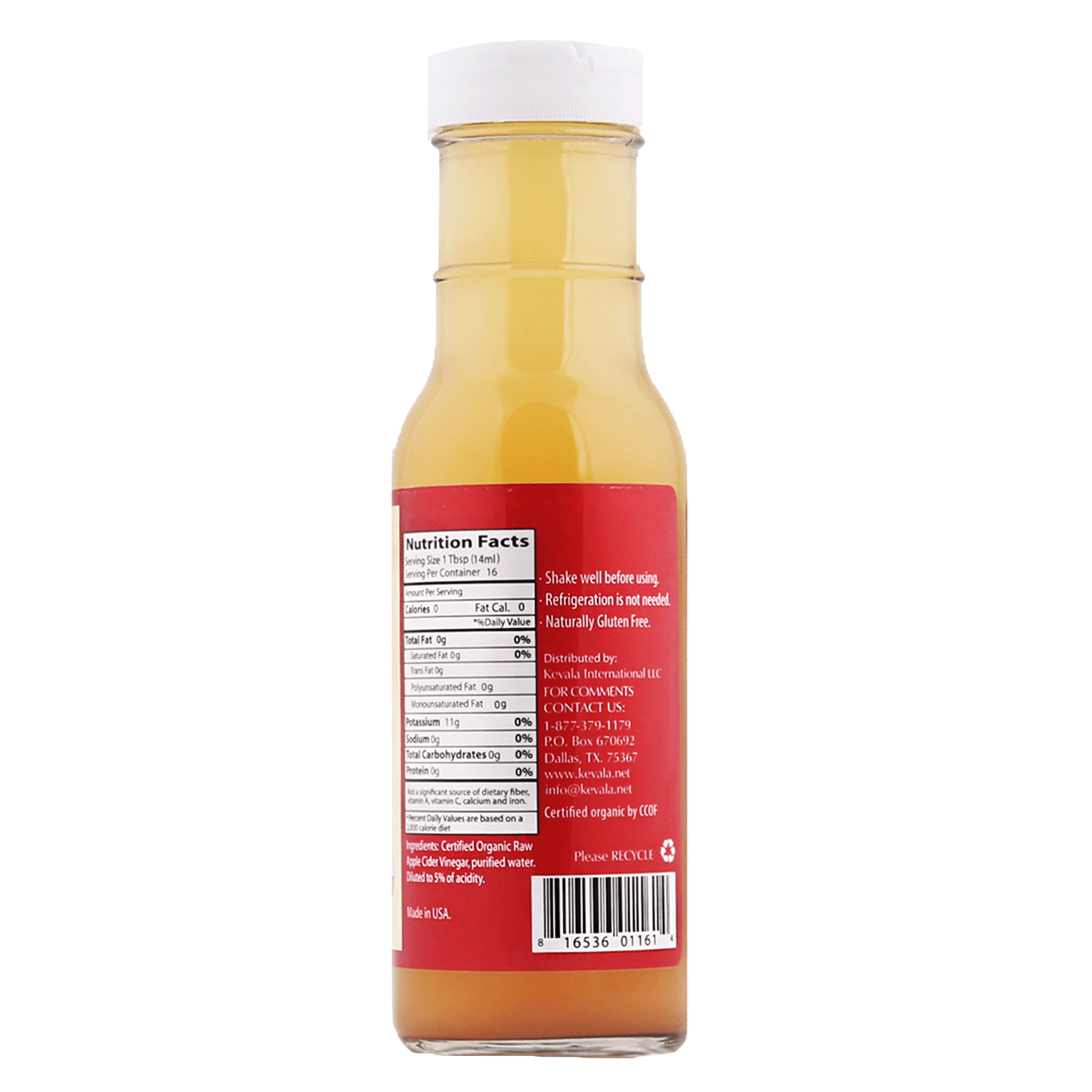 Organic Raw Apple Cider Vinegar 8 oz