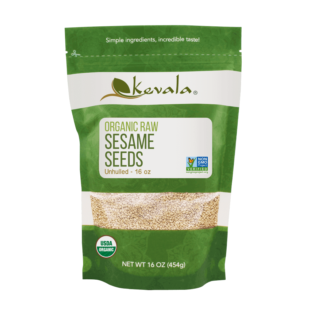 Organic Raw Sesame Seeds (Unhulled) 16 oz
