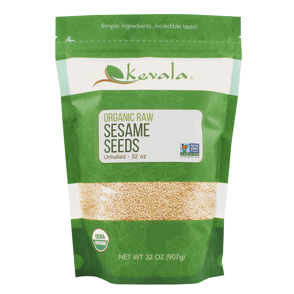 Organic Raw Sesame Seeds (Unhulled) 32 oz