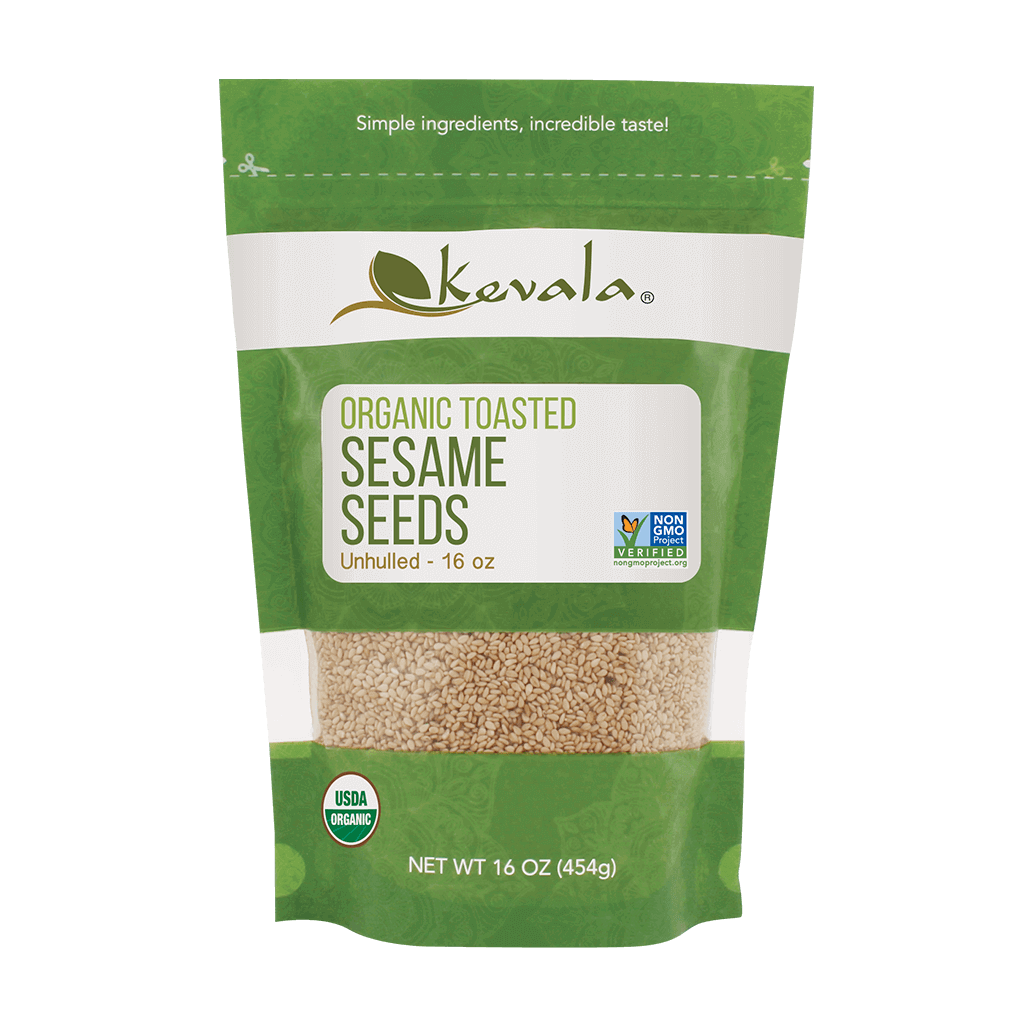 Organic Toasted Sesame Seeds (Unhulled) 16 oz