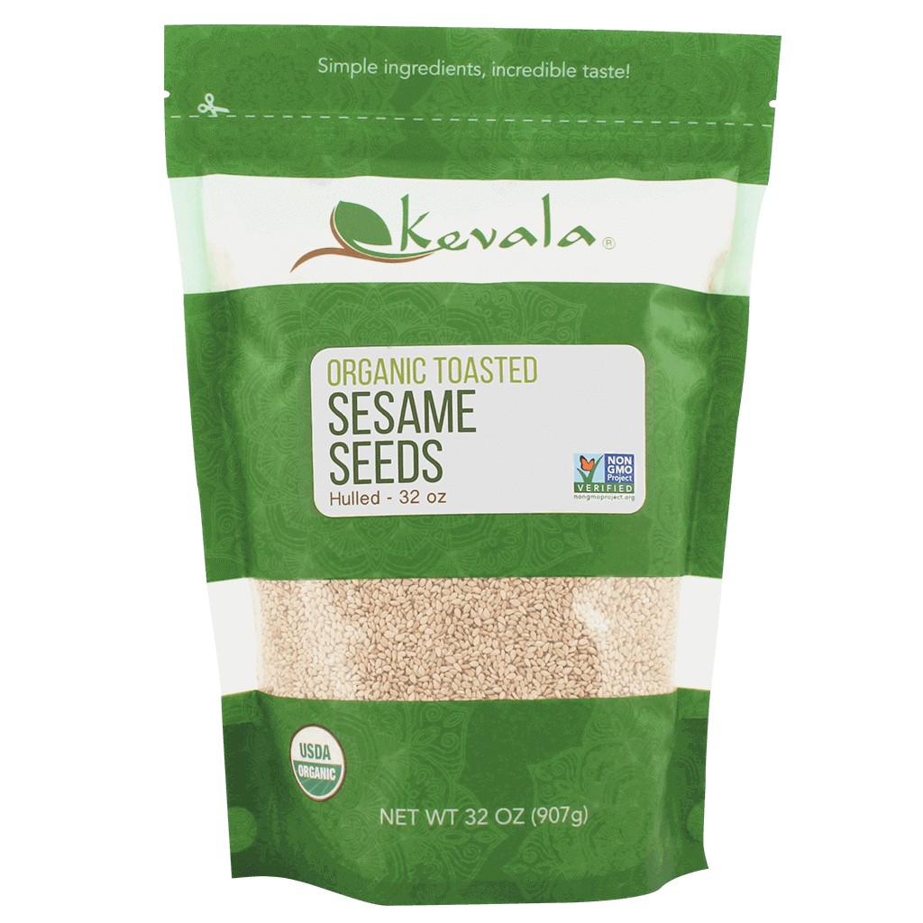 Organic Toasted Sesame Seeds (Hulled) 32 oz