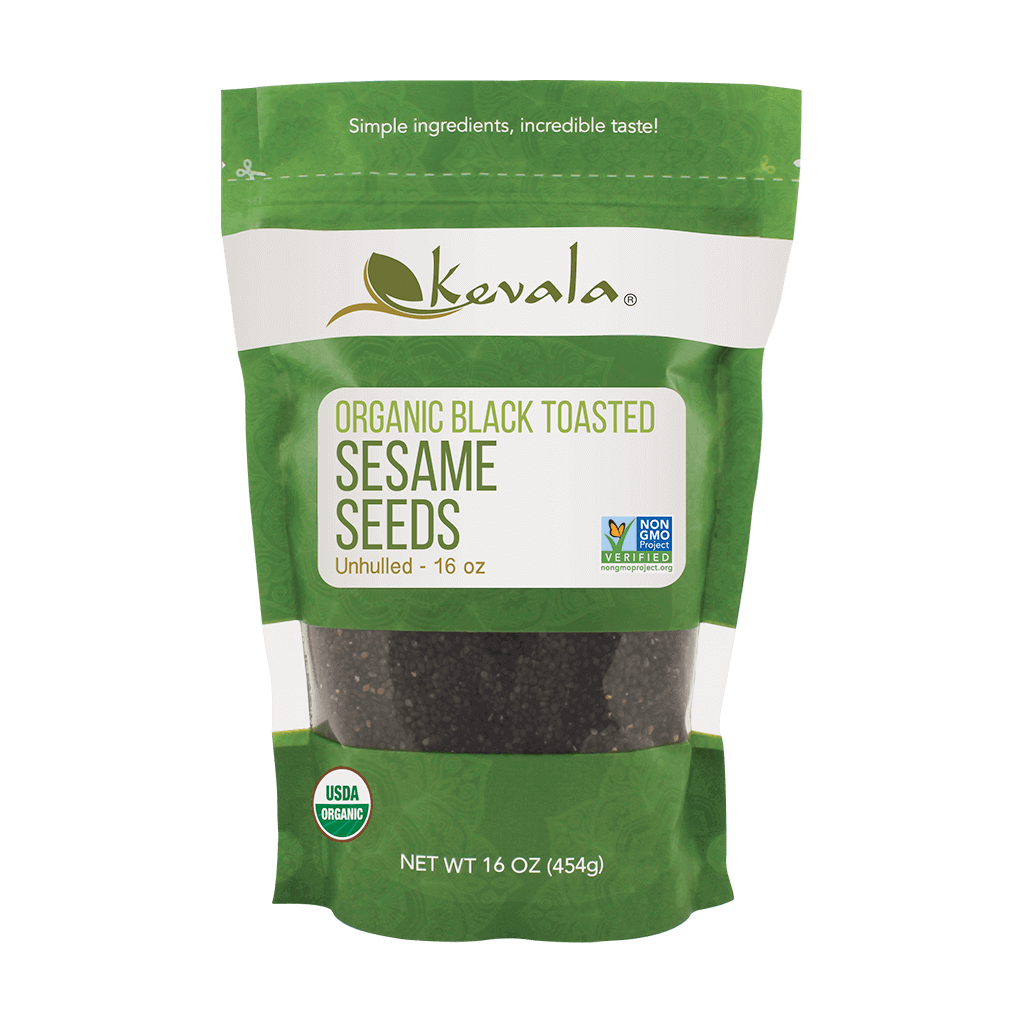 Organic Black Toasted Sesame Seeds 16 oz