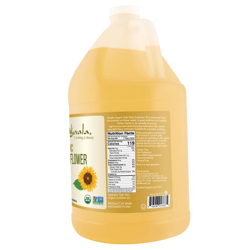 Organic Sunflower Oil 128 fl oz (1 gal)